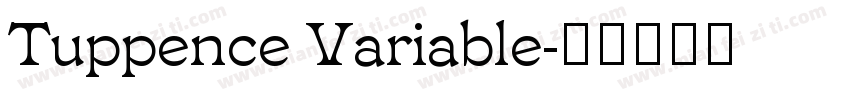 Tuppence Variable字体转换
